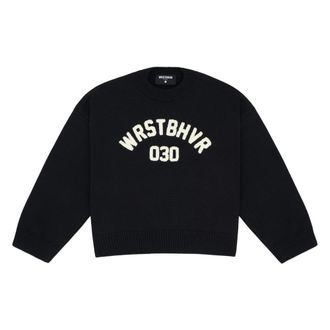 Worst Behavior Luna V3 Sweater - Dames - Ronde hals truien - Zwart - S - Katoen - Truien & Vesten