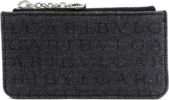 Bulgari Vintage Wallets, unisex, Blue, ONE SIZE, Pre-owned Denim Wallet