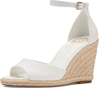 Vince Camuto Felyn Espadrille Wedge Womens Wedge Shoes Bianco : 5.5 M, Leather