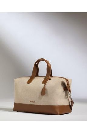 Antler Heritage Overnight Bag in Navy in Natural at Nordstrom