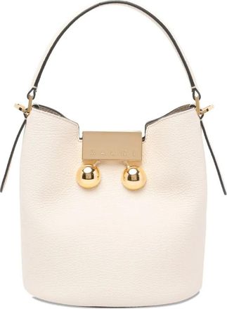 Marni Trunkaroo Leather Bucket Bags