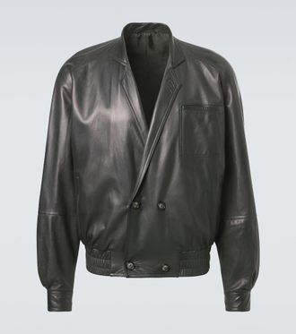 Giorgio Armani Archivio - Bomber in pelle