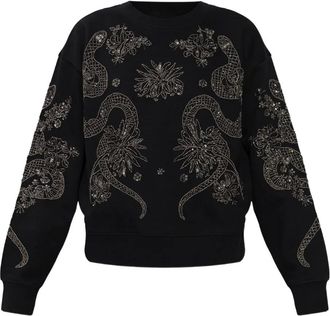 AllSaints Maglione con decorazione Cecile - Nero