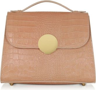 Le Parmentier Handbags - Dames - Schoudertassen - Beige - ONE Size - Leer - Tassen