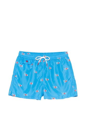 Kiton zwemshort met logoprint