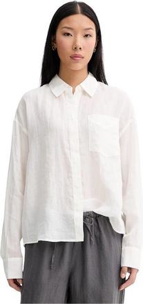 Marc O'Polo Shirts - Dames - Overhemden - Beige - S - Overhemden