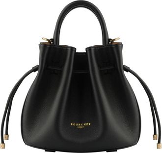 Pourchet Florin Bucket Bag - Dames - Schoudertassen - Zwart - ONE Size - Leer - Tassen