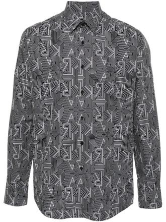Karl Lagerfeld Camicia con stampa - Nero