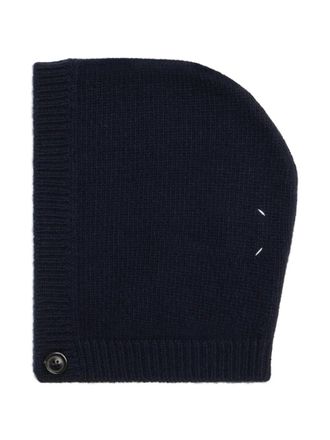Maison Margiela button wool cap - men - Virgin Wool - S - Blue