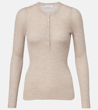 Gabriela Hearst Julian cashmere and silk Henley shirt