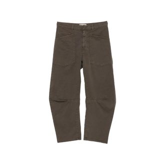 Nili Lotan Broeken, Dames, Bruin, 2Xs, Katoen, Shon Pant