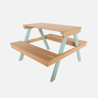 Sweeek Mesa Infantil De Picnic De Madera De 2 Plazas