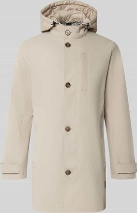 Tom Tailor Regular Fit Parka mit Kapuze in Offwhite Melange, Gr&ouml;&szlig;e XXXL