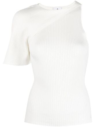 Courrèges Asymmetrische top - Wit