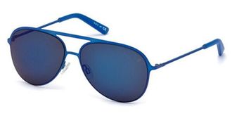 Web Eyewear WE0136 91X Mens Sunglasses Blue Size 57