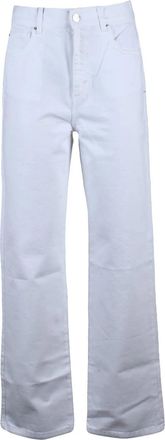 Marella White Straight Cotton Jeans