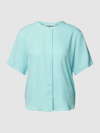 Lanius Lanius Regular Fit Hemdbluse aus Lyocell-Leinen-Mix in Aqua, Gr&ouml;&szlig;e 40