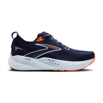Brooks Mens Glycerin 22 Shoes In Peacoat/blue Ribbon/orange