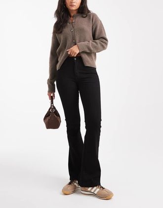 Levi's 726 - Jeans a zampa neri a vita alta-Nero