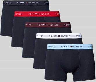Tommy Hilfiger Boxershorts aus Baumwoll-Mix im 5er-Pack Modell 5P TRUNK in Black, Größe XXL