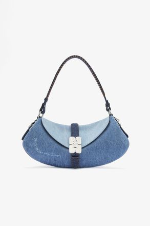 Ganni Blue B-Kat Bag in Denim