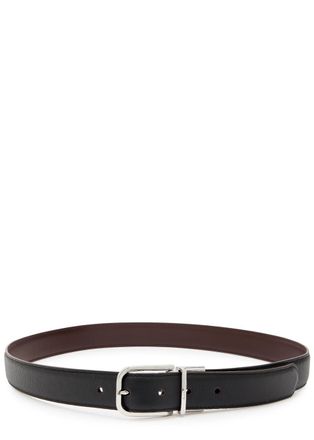 Paul Smith Reversible Grained Leather Belt - Black - 100 (L)