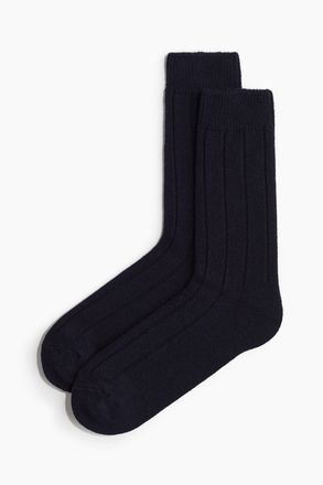 H&M Gerippte Socken - Blue
