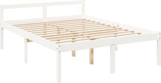 vidaXL Senior Bed without Mattress White 160x200cm Solid Wood Pine vidaXL