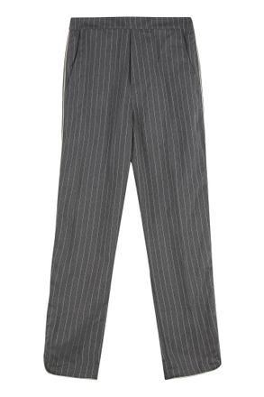 Rhude Cropped Pinstripe-motif Trousers
