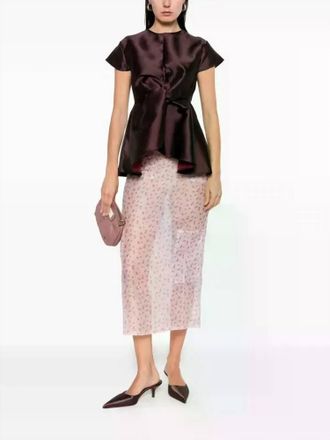 Marques Almeida Heavy Knot Top In Burgundy