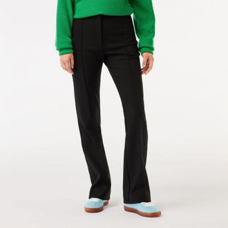 Lacoste Womens Waist Flared Dress Pants in Black - Size 14 UK