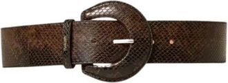 Twinset Riem met slangenprint voor hoge taille - Dames - Riemen - Bruin - L - Accessoires