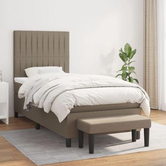 vidaXL Vidaxl - Estructura De Cama Con Colch&oacute;n Capuchino 160 X 200 Cm