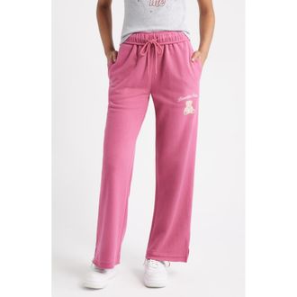 Vinyl Icons Teddy Cotton Blend Fleece Sweatpants in Red at Nordstrom Rack, Size Large