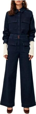 Sessun Blouses & Shirts - Dames - Jumpsuits - Blauw - M - Jumpsuits & Playsuits