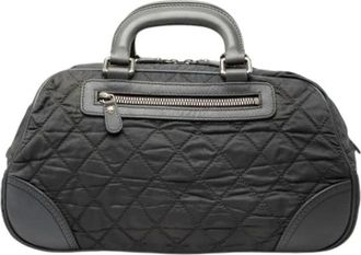 Chanel Pre-owned Handbags, female, Gray, Size: ONE SIZE Pre-owned Nylon Handbag