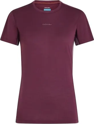 Icebreaker Merino Blend 125 S/S Tee Colour Block Merinoshirt f&uuml;r Damen | lila