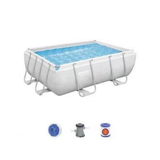 Bestway Piscinas Rectangular Power Steel 282x196x84 3662 L 56629 Sin Esc