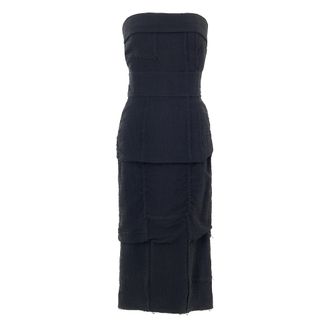 Tom Ford Midi Dresses, female, Black, Size: XS Midi Dresses