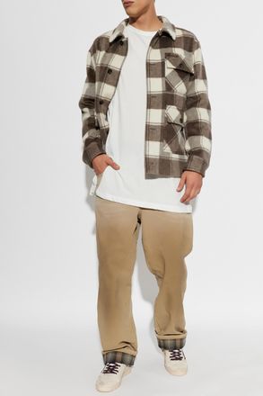 Golden Goose Jacket With Pockets, Mens, Brown
