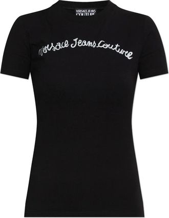 Versace Jeans Couture logo-print T-shirt - Black
