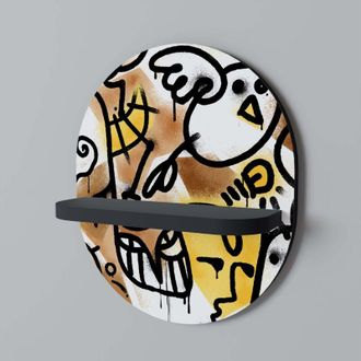 OEM Estanter&iacute;a Ovalada Urban Canvas Negra