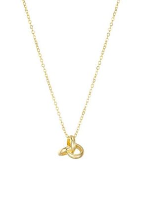 st. Moran Oversize Knot Pendant Necklace in Gold at Nordstrom