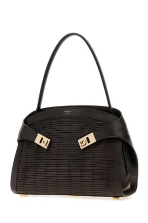 Ferragamo Womens Dark Brown Leather Hug Handbag Tmorotmorotestadimoro Borse A Mano Bag