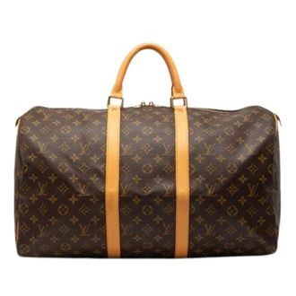 Louis Vuitton Pre-owned Weekend Bags, female, Brown, Size: ONE SIZE Pre-owned Keepall 50