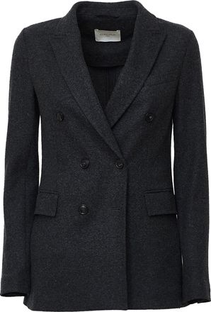 Circolo 1901 Double-Breasted Wool Jersey Blazer