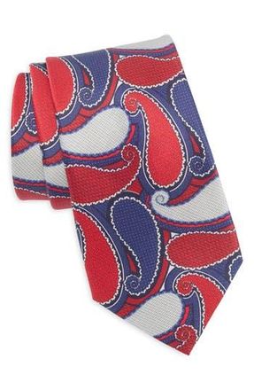 Robert Graham Paisley Silk Tie in Navy/Red at Nordstrom Rack