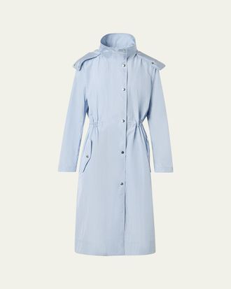 Akris Techno Parachute Hooded Parka Coat