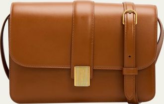 Khaite Blake Boxy Leather Crossbody Bag