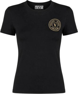 Versace Jeans Couture T-shirt slim-fit - - Tops - Donna - Nero - L